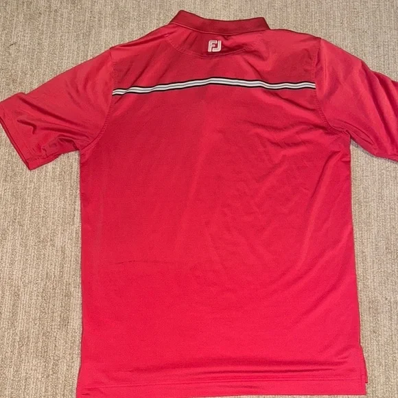 FootJoy Performance Polo Men’s L Red Shirt - Picture 11 of 12